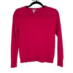 Halogen Cashmere Crewneck Sweater Pink Size XS